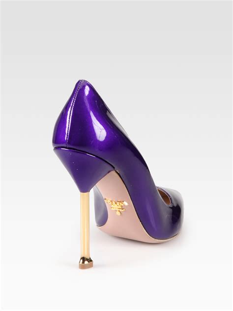 prada purple heels